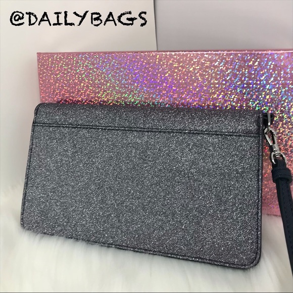 KATE SPADE JOELEY MULTI FUNCTIONAL WALLET GLITTER - Picture 2 of 8